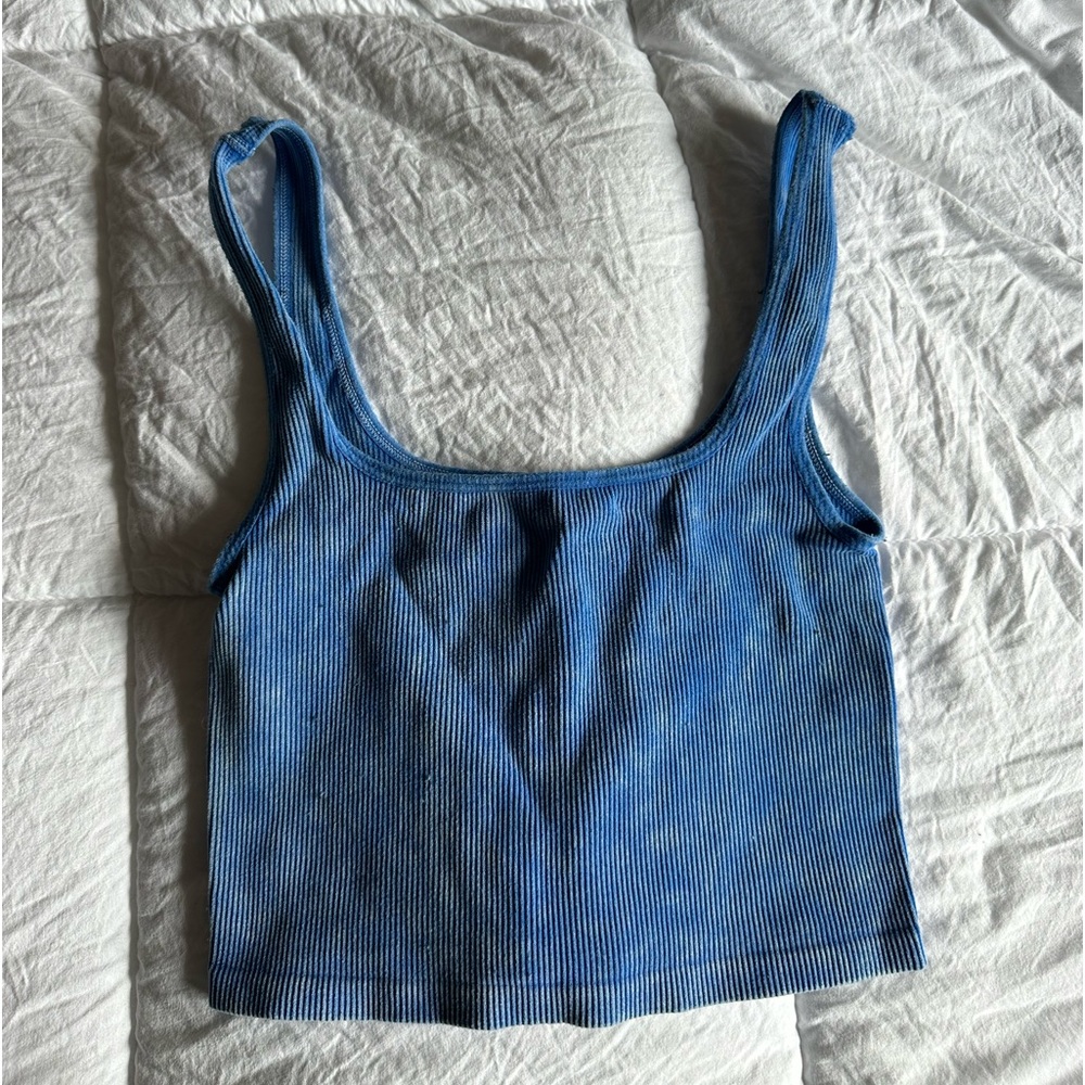 Forever 21 Blue Acid Wash Tank